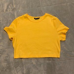 Medium Yellow SHEIN Crop Top